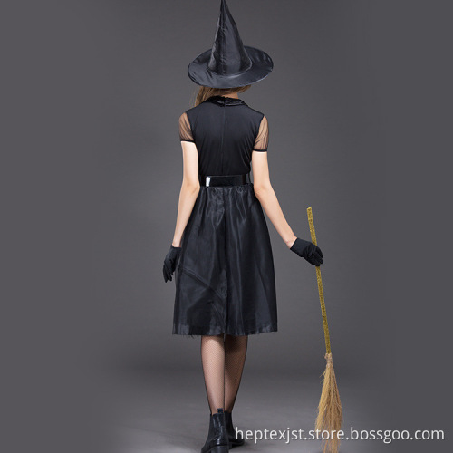 Hochwertiges Cosplay-Kostüm Schwarze Hexenkleidung